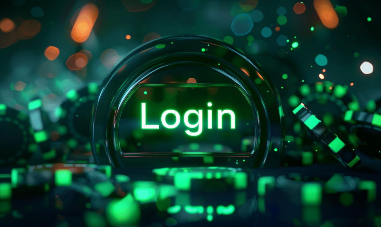 Layar login dan verifikasi akun tempur777